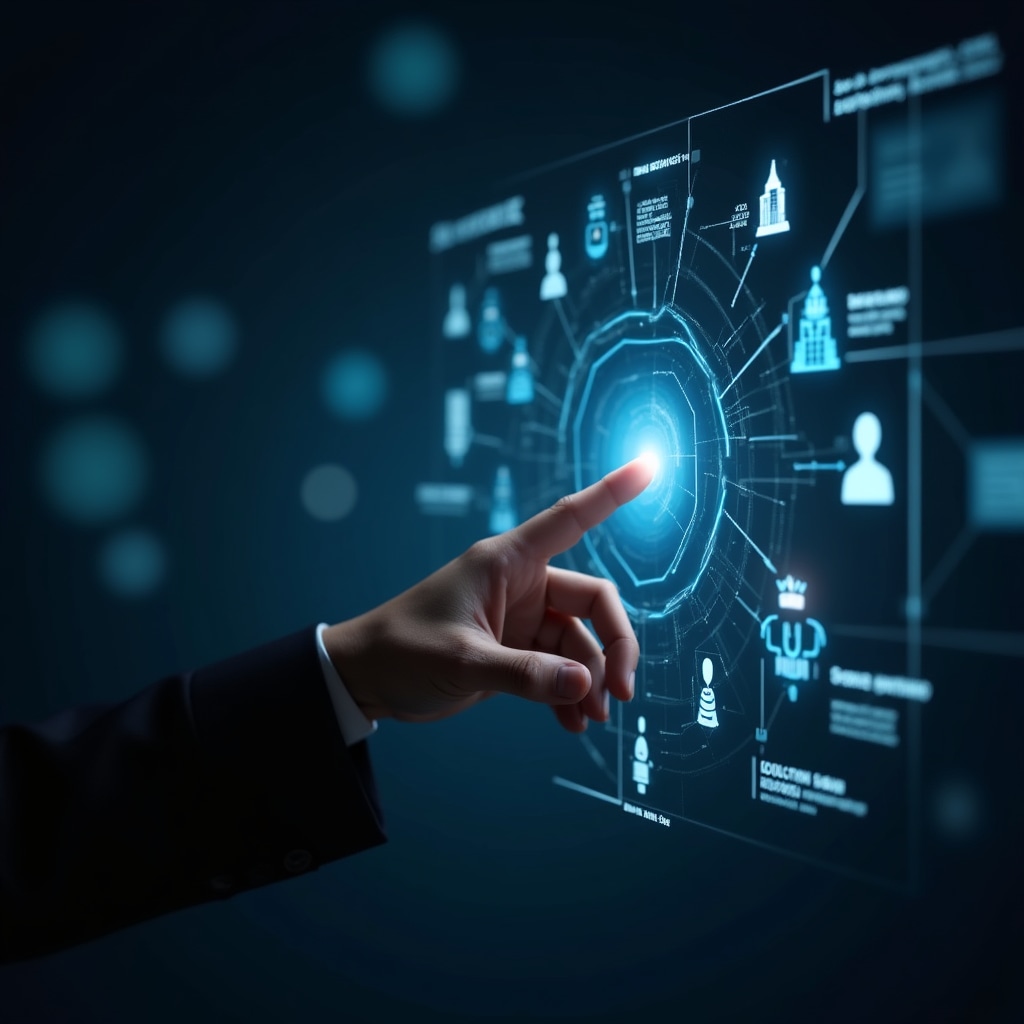 Visual representation of crowdlending platform connecting investors and real estate projects